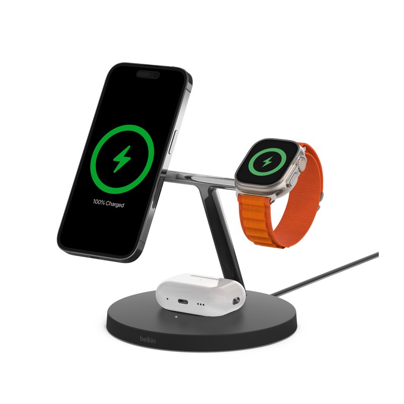 Belkin BoostCharge Pro 3-in-1 MagSafe Wireless Charging Pad