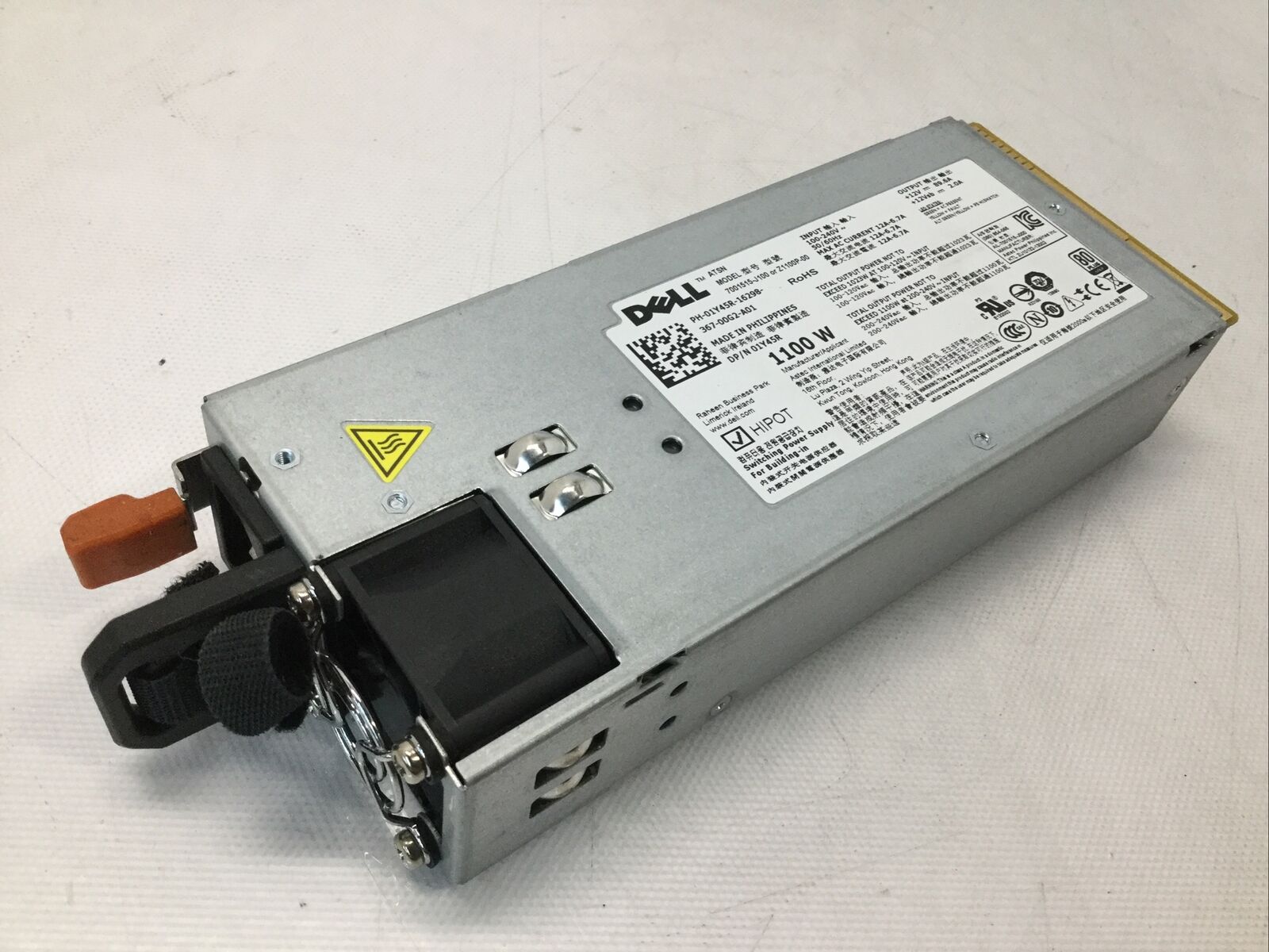 Dell 1100W 80+ Platinum Redundant PSU