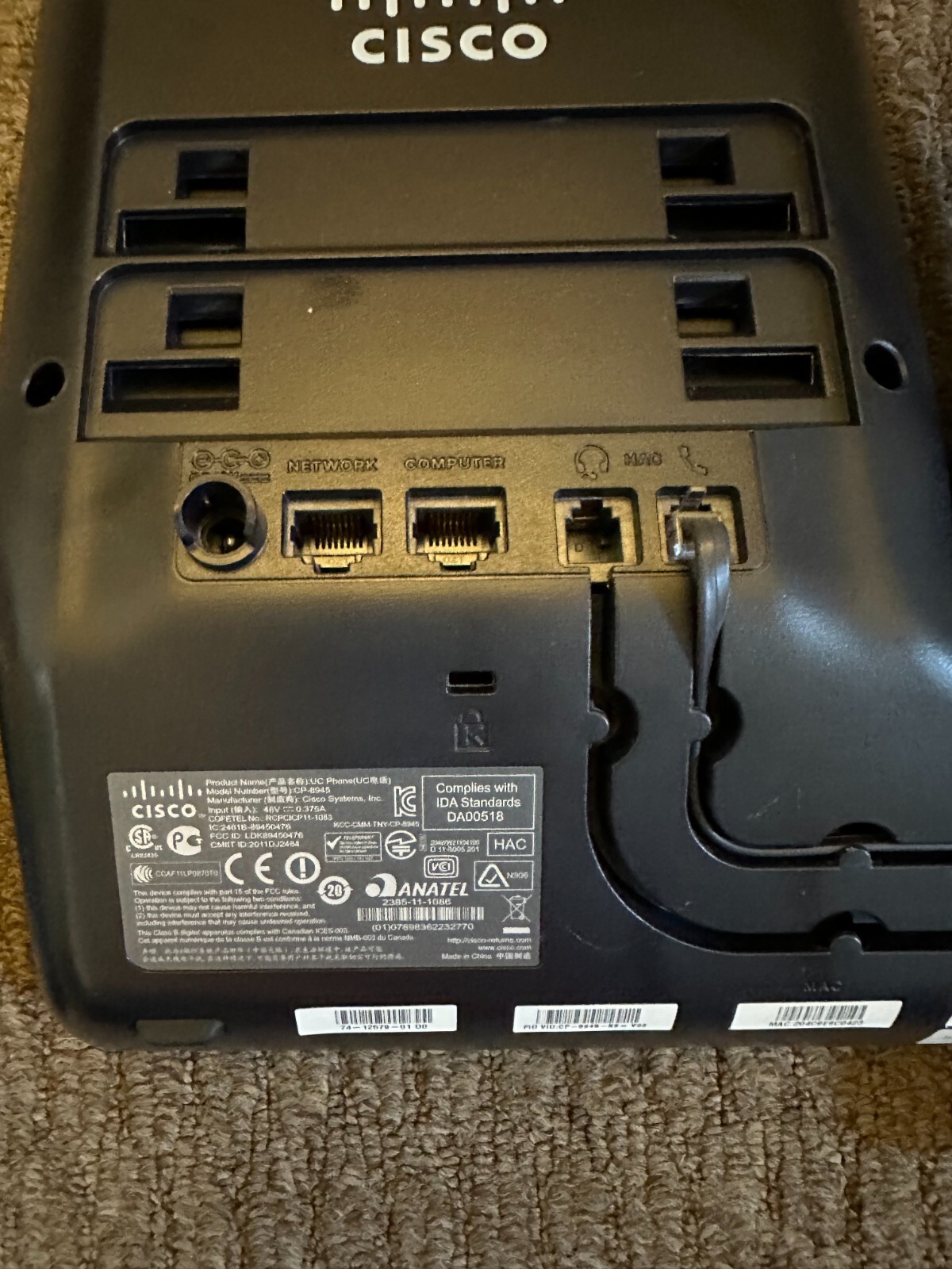 Cisco Unified IP Phone CP-8945