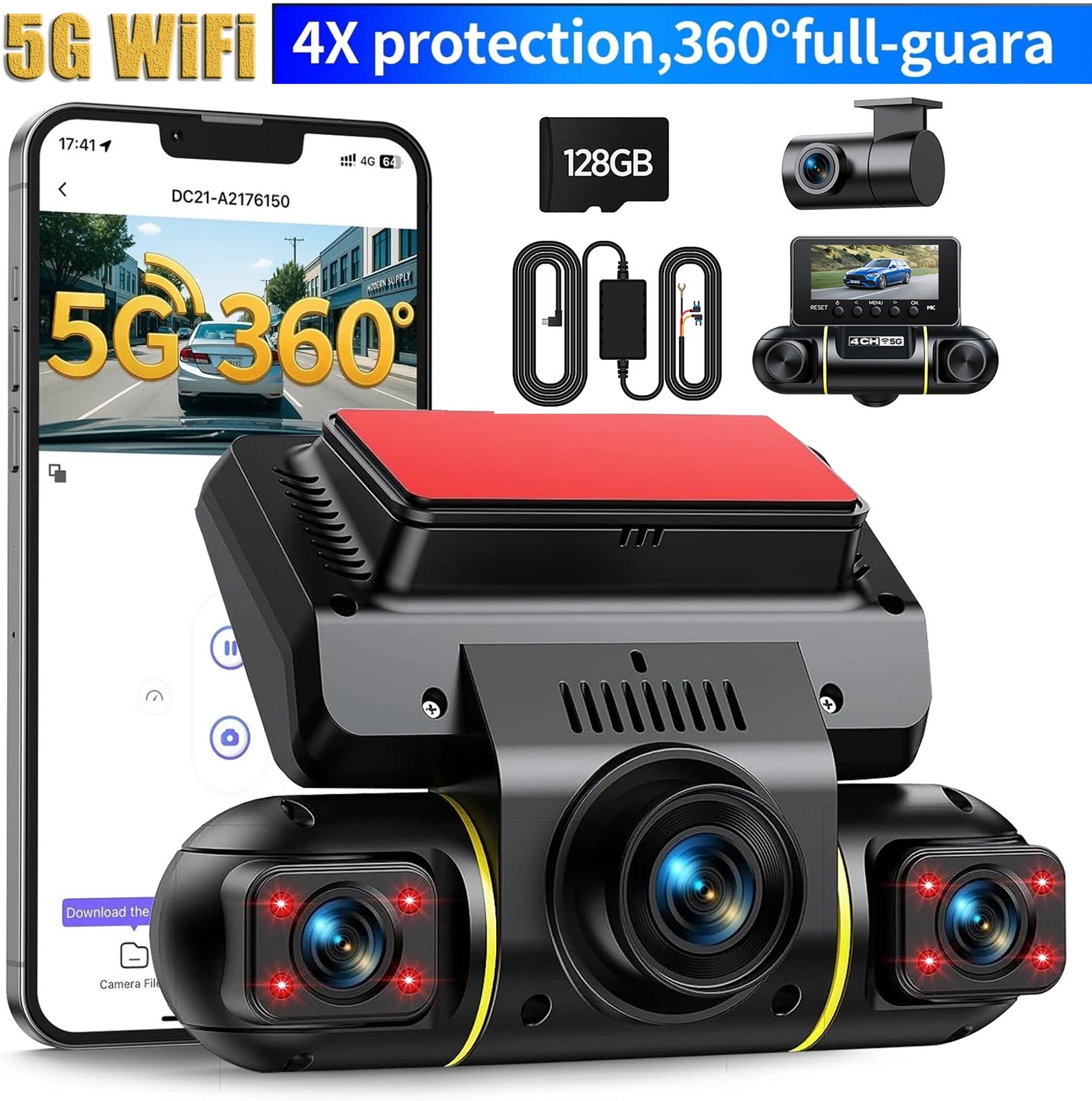 Hikvision 4-Channel 4MP WiFi Camera Kit