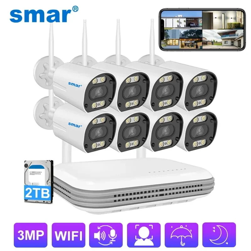 Hikvision 4-Channel 4MP WiFi Camera Kit