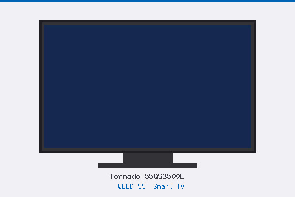 Tornado 55QS3500E QLED 55″ Smart TV